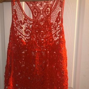 Lauren Conrad Macrame Razor Back Tank